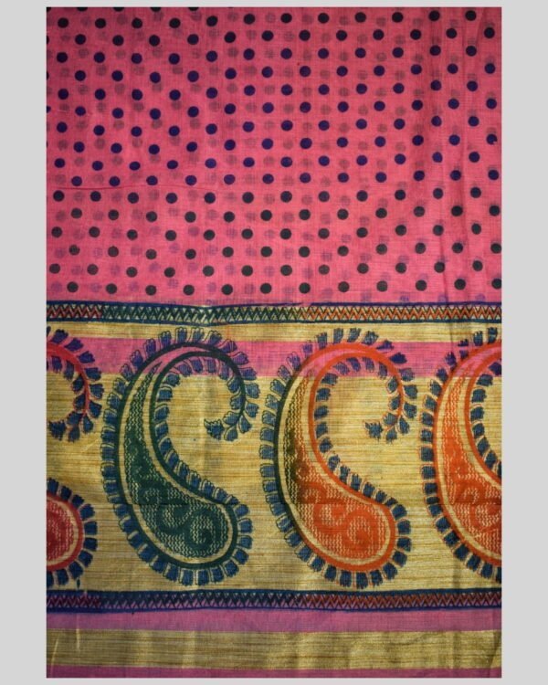 Printed Ghisa Cotton Mekhela Sador &ndash; Traditional NorthEast