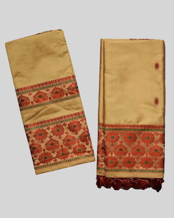 Kids Resom Poly Paat Mekhela Sador &ndash; Traditional NorthEast