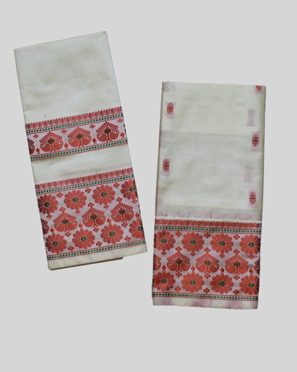 Kids Resom Poly Paat Mekhela Sador &ndash; Traditional NorthEast