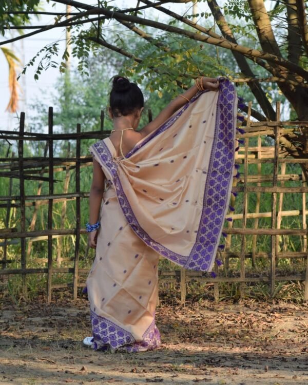 Kids Resom Poly Paat Mekhela Sador &ndash; Traditional NorthEast