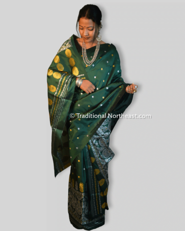 Premium poly paat Mekhela Sador &ndash; Traditional NorthEast