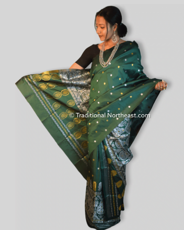 Premium poly paat Mekhela Sador &ndash; Traditional NorthEast