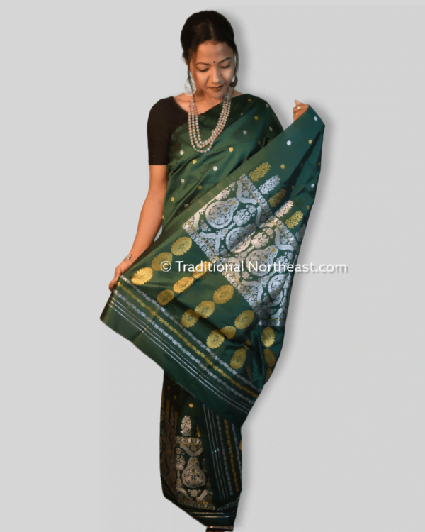 Premium poly paat Mekhela Sador &ndash; Traditional NorthEast