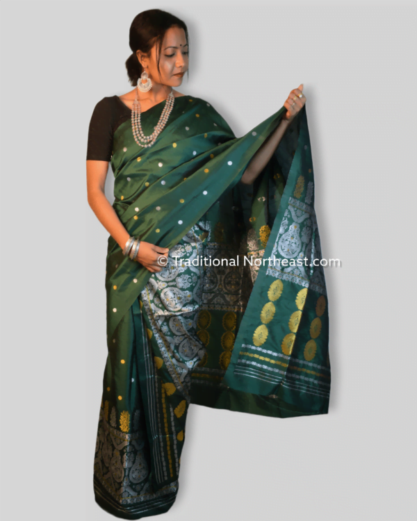 Premium poly paat Mekhela Sador &ndash; Traditional NorthEast