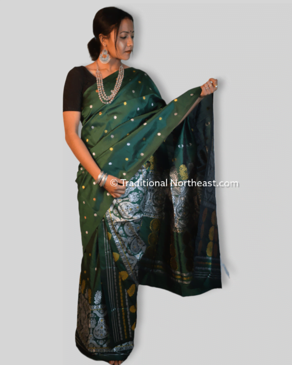 Premium poly paat Mekhela Sador &ndash; Traditional NorthEast