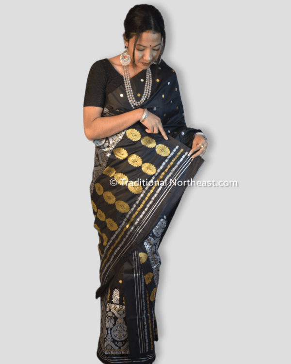 Premium poly paat Mekhela Sador &ndash; Traditional NorthEast