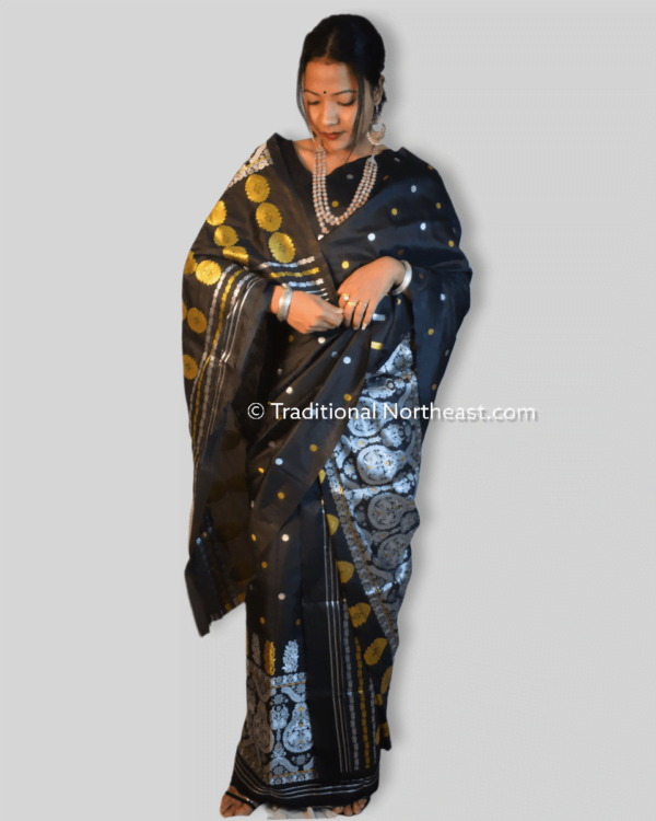 Premium poly paat Mekhela Sador &ndash; Traditional NorthEast