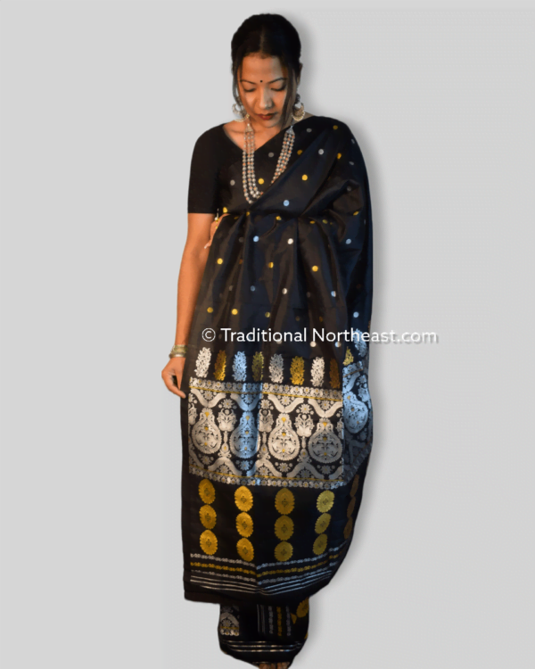 Premium poly paat Mekhela Sador &ndash; Traditional NorthEast
