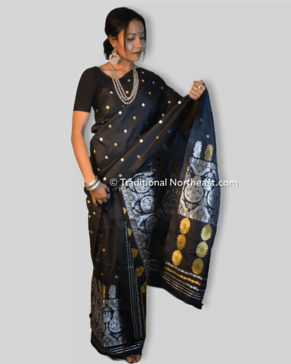 Premium poly paat Mekhela Sador &ndash; Traditional NorthEast