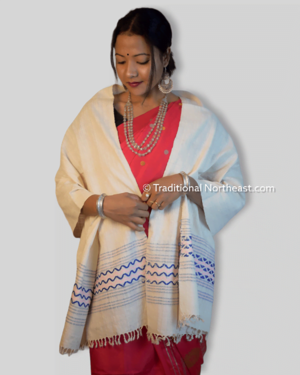 Handwoven Pure Eri stole &ndash; Traditional NorthEast