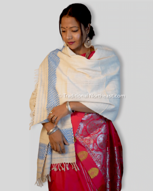 Handwoven Pure Eri stole &ndash; Traditional NorthEast