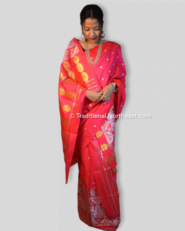 Premium poly paat Mekhela Sador &ndash; Traditional NorthEast