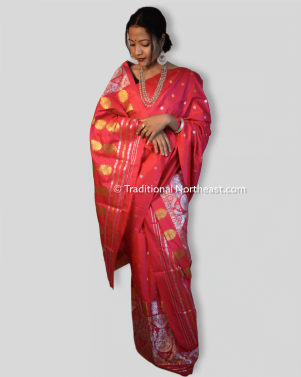 Premium poly paat Mekhela Sador &ndash; Traditional NorthEast