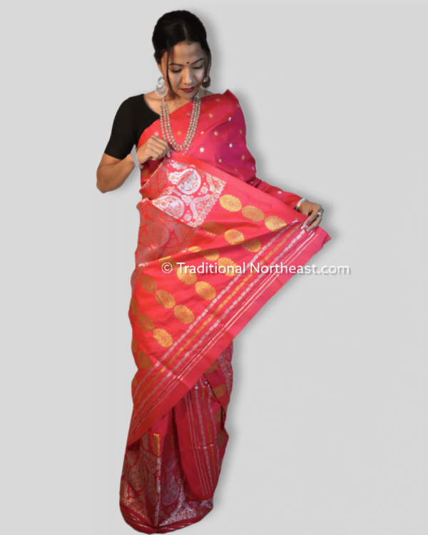 Premium poly paat Mekhela Sador &ndash; Traditional NorthEast