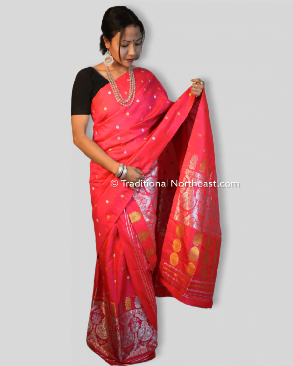 Premium poly paat Mekhela Sador &ndash; Traditional NorthEast