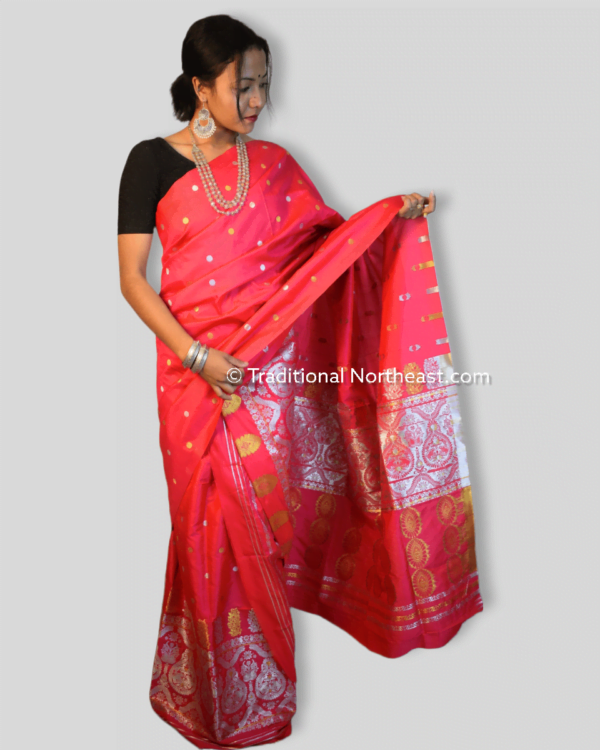 Premium poly paat Mekhela Sador &ndash; Traditional NorthEast