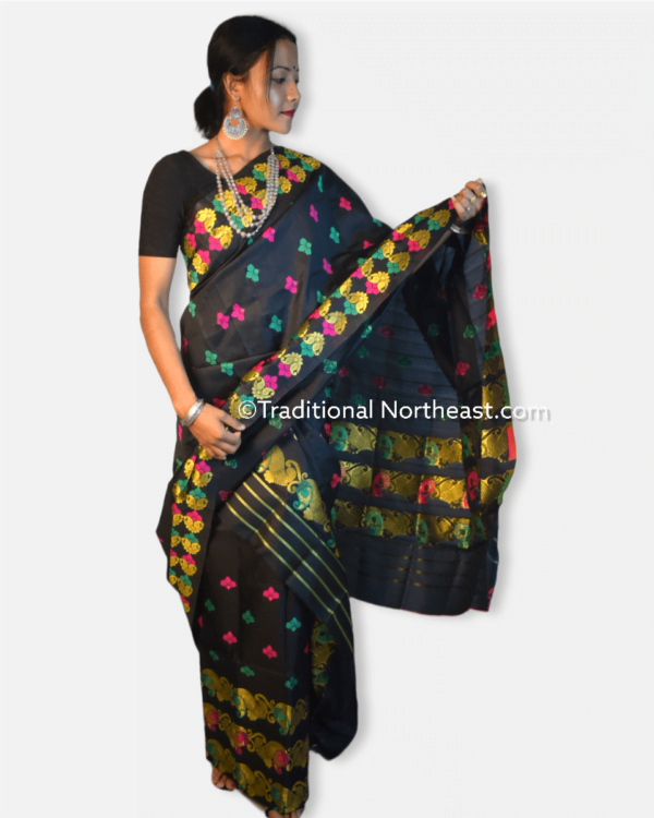 Premium poly paat Mekhela Sador &ndash; Traditional NorthEast