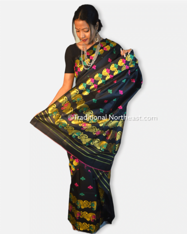 Premium poly paat Mekhela Sador &ndash; Traditional NorthEast