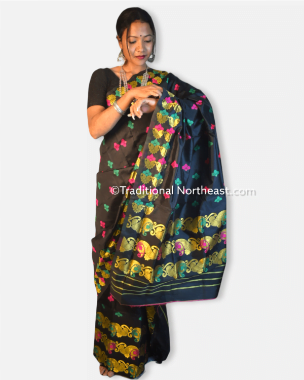 Premium poly paat Mekhela Sador &ndash; Traditional NorthEast