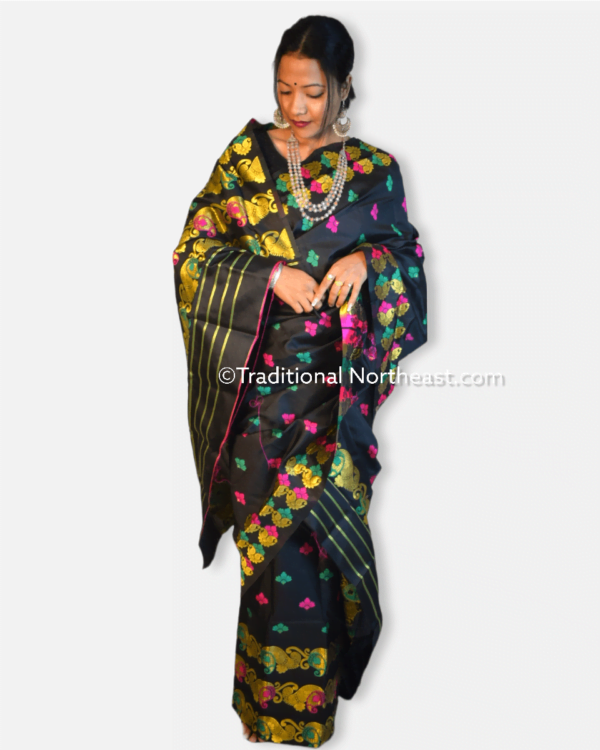 Premium poly paat Mekhela Sador &ndash; Traditional NorthEast