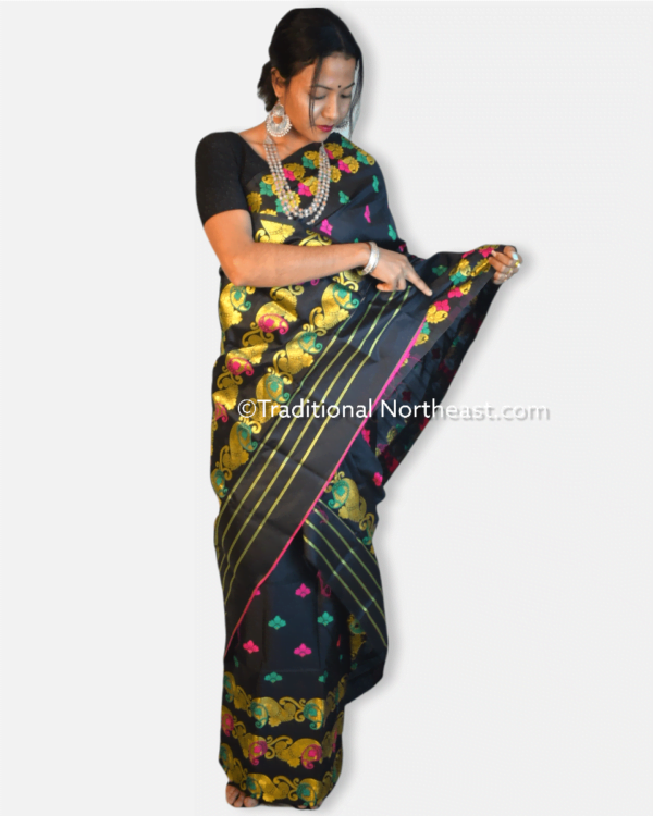 Premium poly paat Mekhela Sador &ndash; Traditional NorthEast
