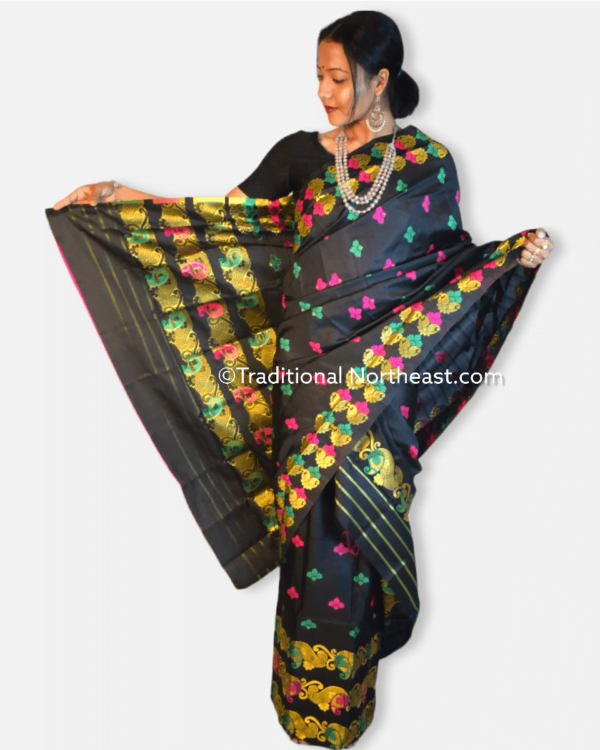 Premium poly paat Mekhela Sador &ndash; Traditional NorthEast