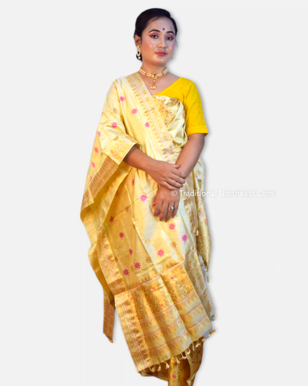 Bodo Dokhona Set - Pure Juri Paat &ndash; Traditional NorthEast