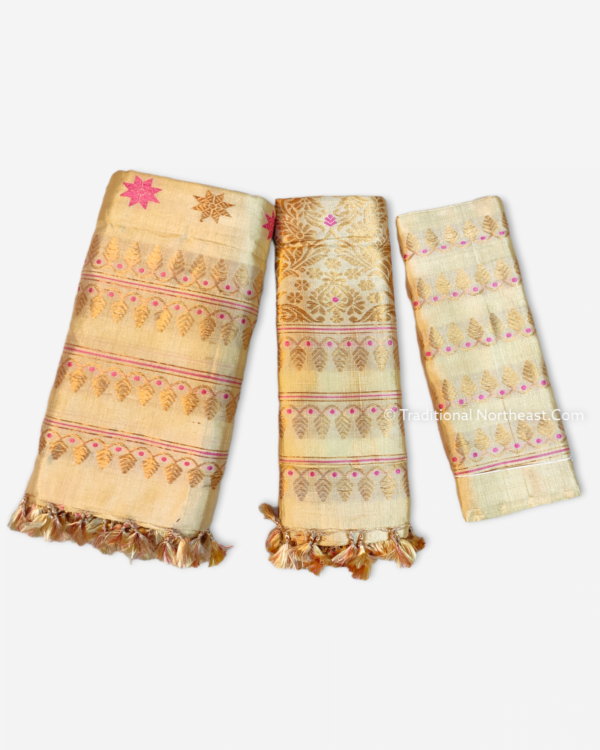 Bodo Dokhona Set - Pure Juri Paat &ndash; Traditional NorthEast