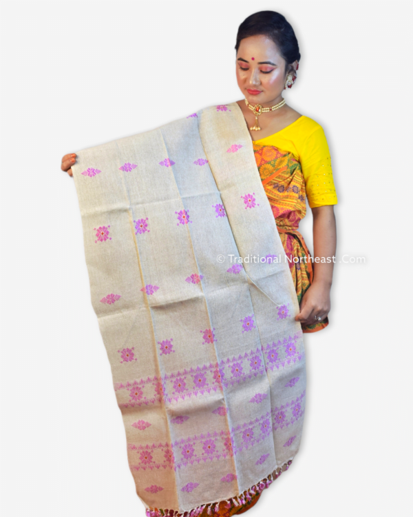 Indi Fasra - Bodo Traditional Pure Eri Stole &ndash; Traditional NorthEast