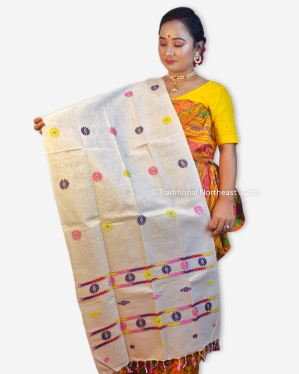 Indi Fasra - Bodo Traditional Pure Eri Stole &ndash; Traditional NorthEast