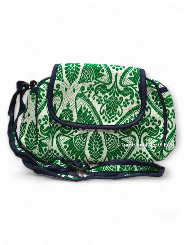 Traditional Handbag Assamese Sling Bag with Gamusa Design &ndash; Traditional NorthEast