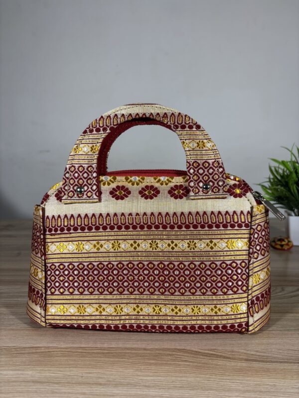 Traditional Hand Bag - Tussar silk Raaj Rani &ndash; Traditional NorthEast