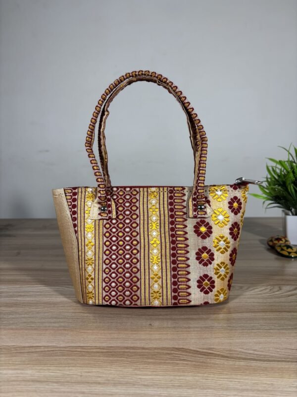 Traditional Bridal Bag - Tussar silk &ndash; Traditional NorthEast