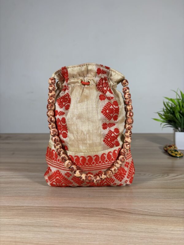 Traditional Potly Bag - Tussar Silk &ndash; Traditional NorthEast