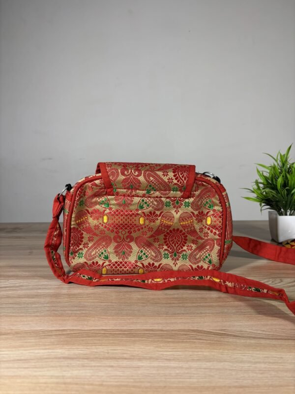 Traditional Small Side Bag - Gamosa Design &ndash; Traditional NorthEast