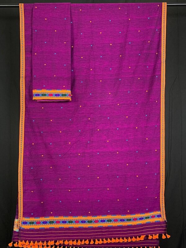 Sador mekhela - Cotton Eri silk - Dimasa design &ndash; Traditional NorthEast
