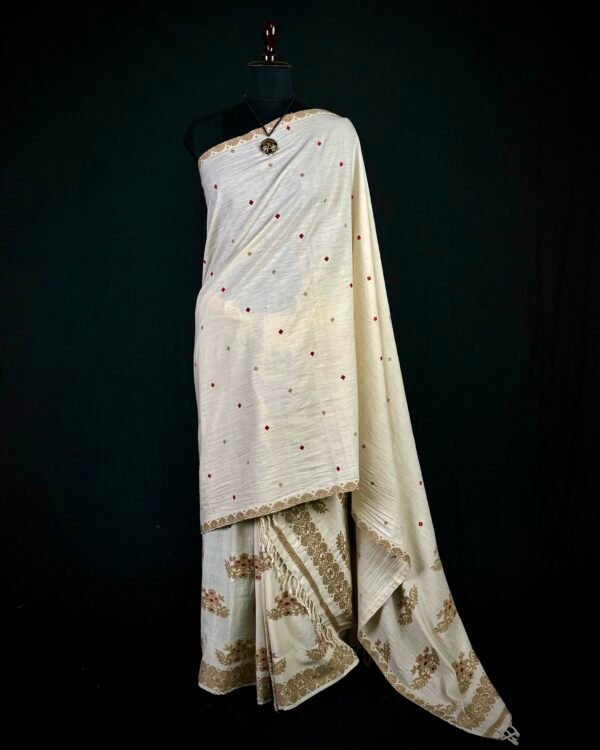 sador mekhela Sador Mekhela - Eri Silk - Assamese Design – Traditional NorthEast