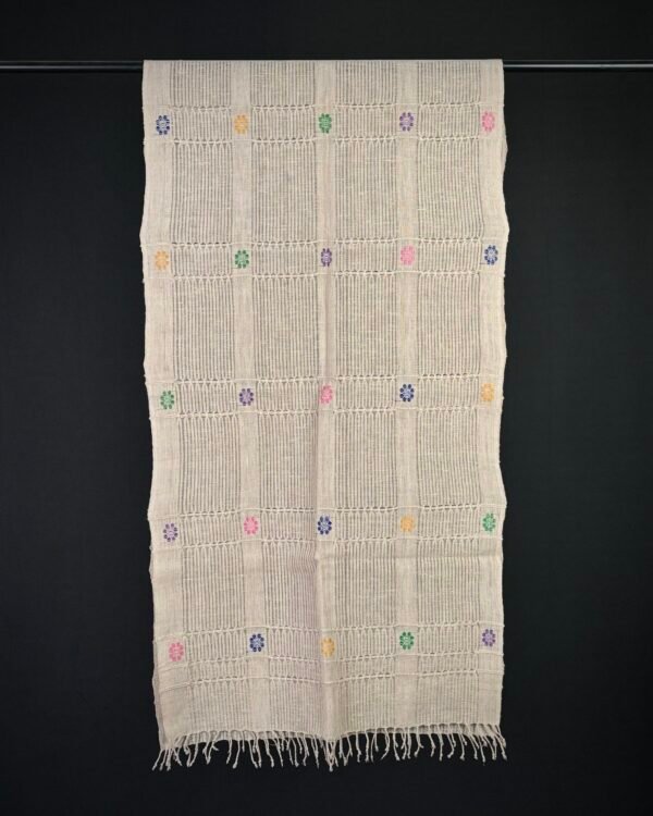 Stole - Eri Silk - Net Design &ndash; Traditional NorthEast